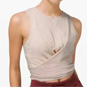 Lululemon Time to Restore Tank Heathered Dune